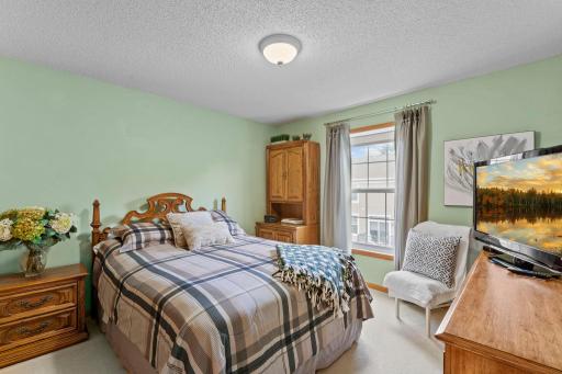 Three bedrooms on the upper level.