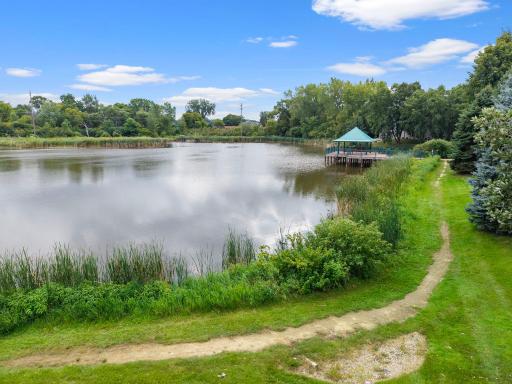 Neighborhood dock, walking paths.