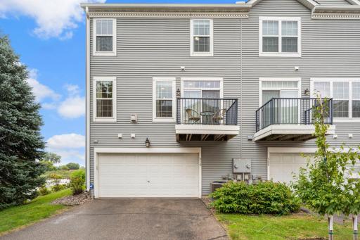 Two car garage, deck!