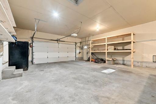 Additional garage storage makes excellent use of the available space.