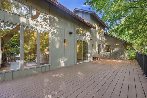 Plenty of room for weekend barbecues on the deck.