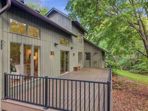 A private outdoor space offers another place to enjoy the surrounding landscape