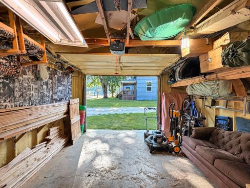Good space for storage or projects. Spray foam insulation on the walls for comfort