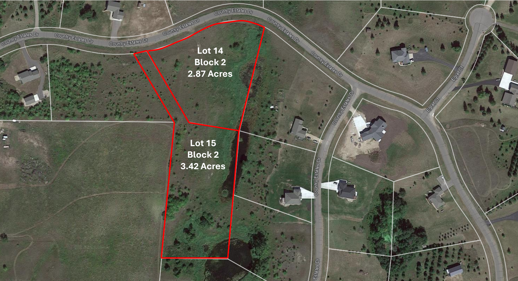 Lot 15 is 3.42 acres connected to two beautiful ponds full of wildlife.