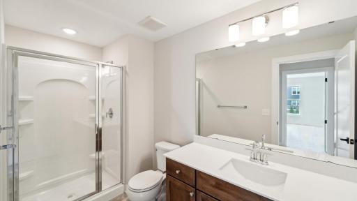 Lower level bath like home