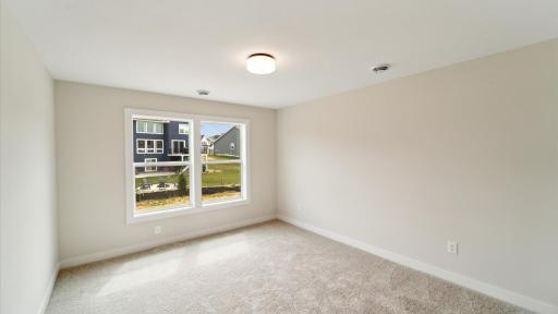 Lower level bedroom like home