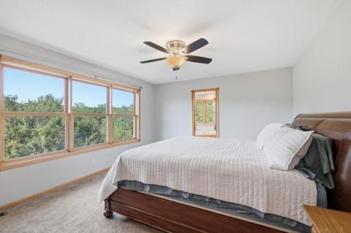 Spacious primary suite with a great view!