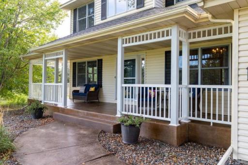 Inviting front porch to relax on