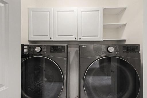 Laundry on the upper level
