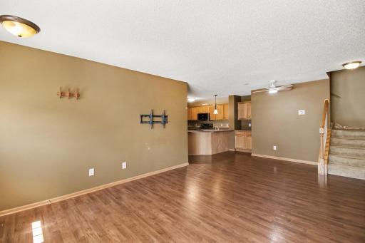 Living and Dining area open to the kitchen.