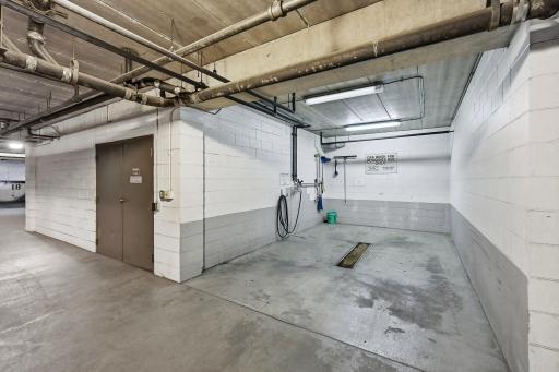 In the garage you will find a self-service car wash area, great for removing the road salt in the winter, The garage is also heated for your convenience.