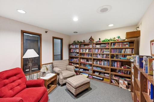 The building has a well-stocked library and a couple of comfortable very chairs if you are a book worm!
