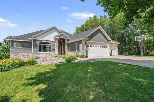 Well-maintained custom build on a private drive in New Prague. New roof and metal siding in 2022.