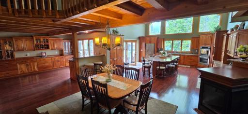 Dining room, kitchen