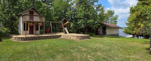 Playhouse/swing set area