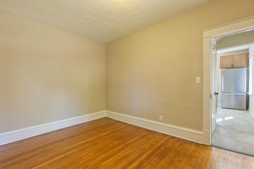 Bedroom 1 walks out to bathroom & kitchen area