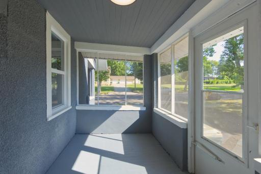 Newly screened porch