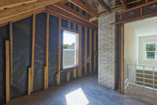 Upper level attic/storage