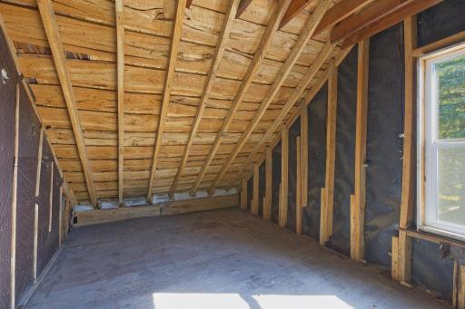 Upper level attic/storage