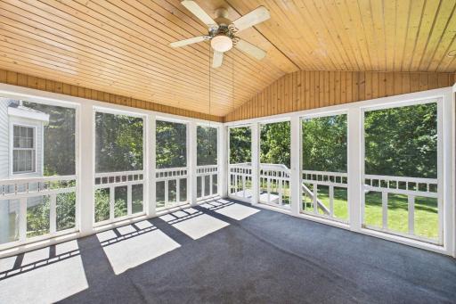 Feel the fresh breeze in this large screen porch