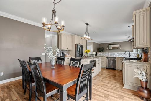 Informal Dining opening to the incredible backyard