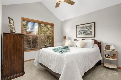 Bedroom #2 has pond views