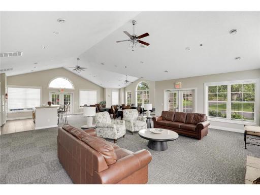 A broader view of the community room