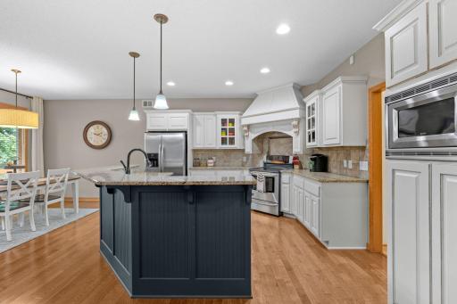Bar height center island ready for hosting your family & friends