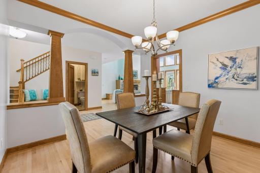 Formal dining room pillars and an arch.jpg