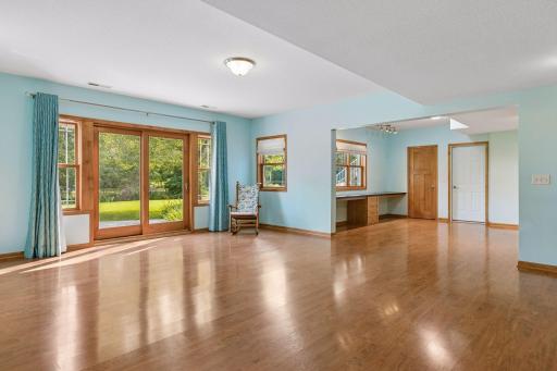 Finished basement with top of the line sliding door.jpg