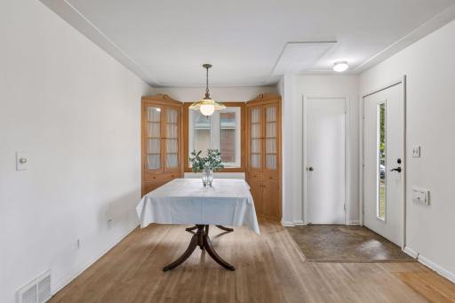 Entry foyer is small but not boxed in so doesn't feel cramped at all!