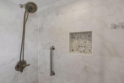 Walk-in shower details!