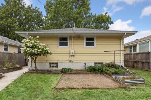 Previous owner was a master gardener and the remnants of her creation are found about the yard like an archeological dig!