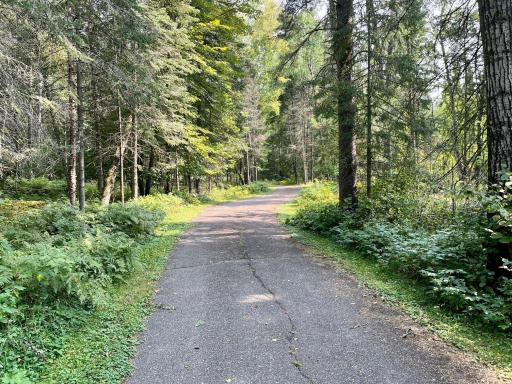 Paved driveway