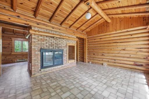 Double sided Wood burning fireplace