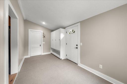 Additional view of mudroom looking out the back entry off kitchen - Bonus sauna room off of far back door. Unsure if it works as it was never used by seller?
