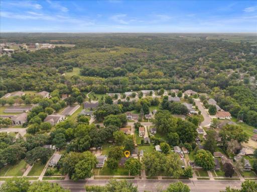 Aerial view of property and neighborhood!