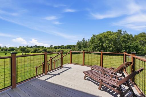 Take in the sunset off the back deck in the evenings.