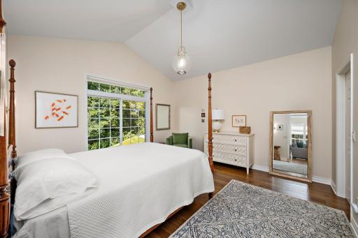 Primary suite with nature views.