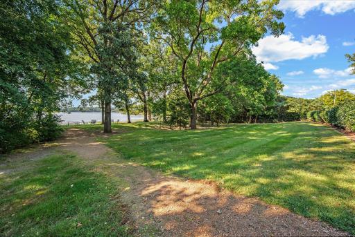 Association-owned beach on Lake Riley.