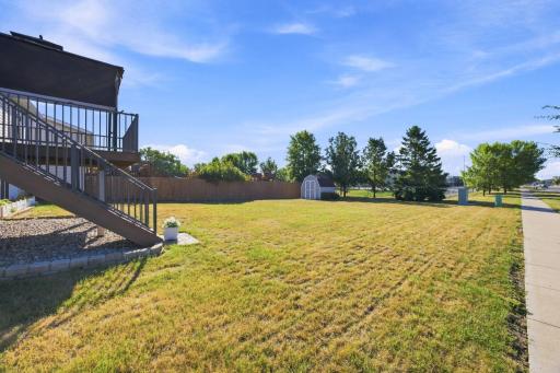 Lots of space, storage shed included