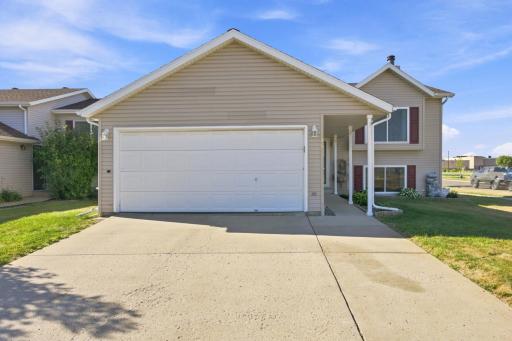 Extended driveway for additional parking space