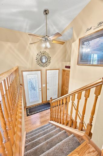 Foyer with coat closet