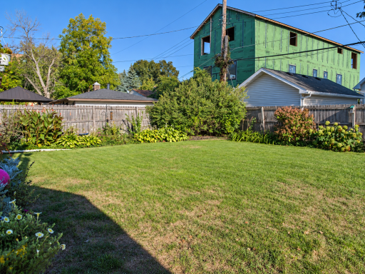 Large lawn gives you plenty of usable outdoor space.