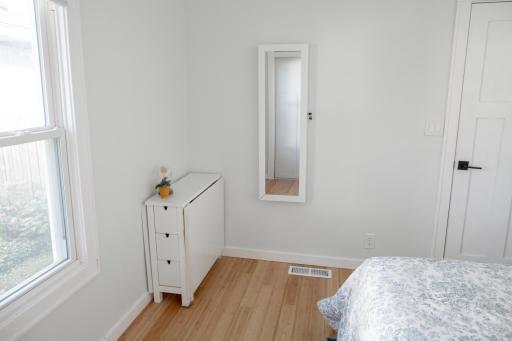 Second bedroom offers flexible space for different furniture layouts.