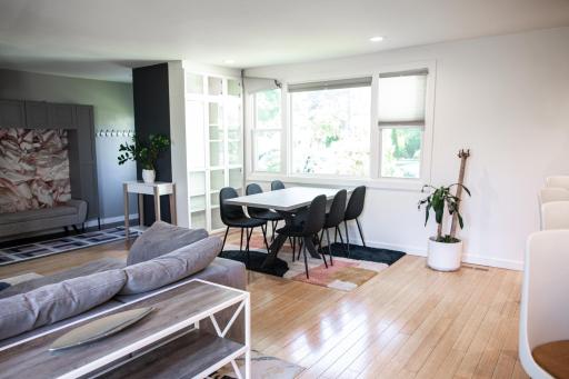 Bamboo floors add warmth throughout the main living areas.