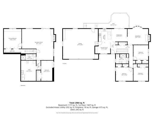 2,607 Square Feet With Five Bedrooms And Two Bathrooms