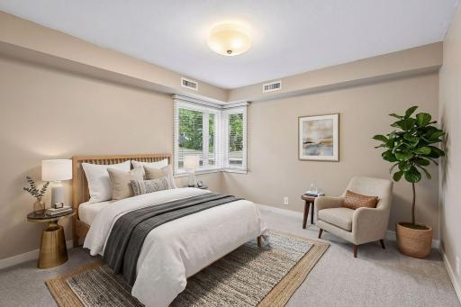 Bedroom 1, virtually staged for inspiration