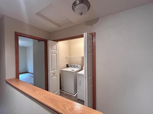 Upstairs laundry area by the bedrooms