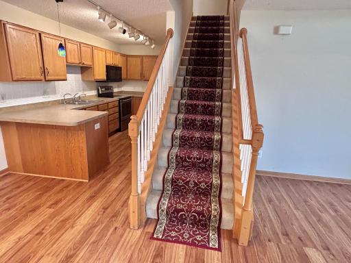 Stairway to second level.
